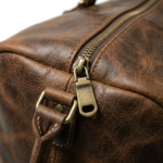Men's Classic Brown Weekend Leather Duffle Bag – 100% Genuine Cowhide | Leathiques - Image 4