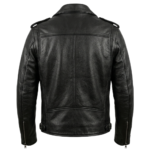 Men's Black Biker Leather Jacket – 100% Genuine Cowhide | Leathiques - Image 2