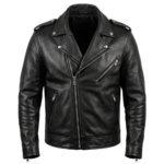 Men's Black Biker Leather Jacket – 100% Genuine Cowhide | Leathiques