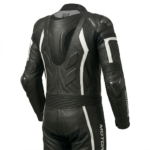 Men's Black & White One Piece Motorbike Leather Suit – 100% Genuine Cowhide | Leathiques - Image 4